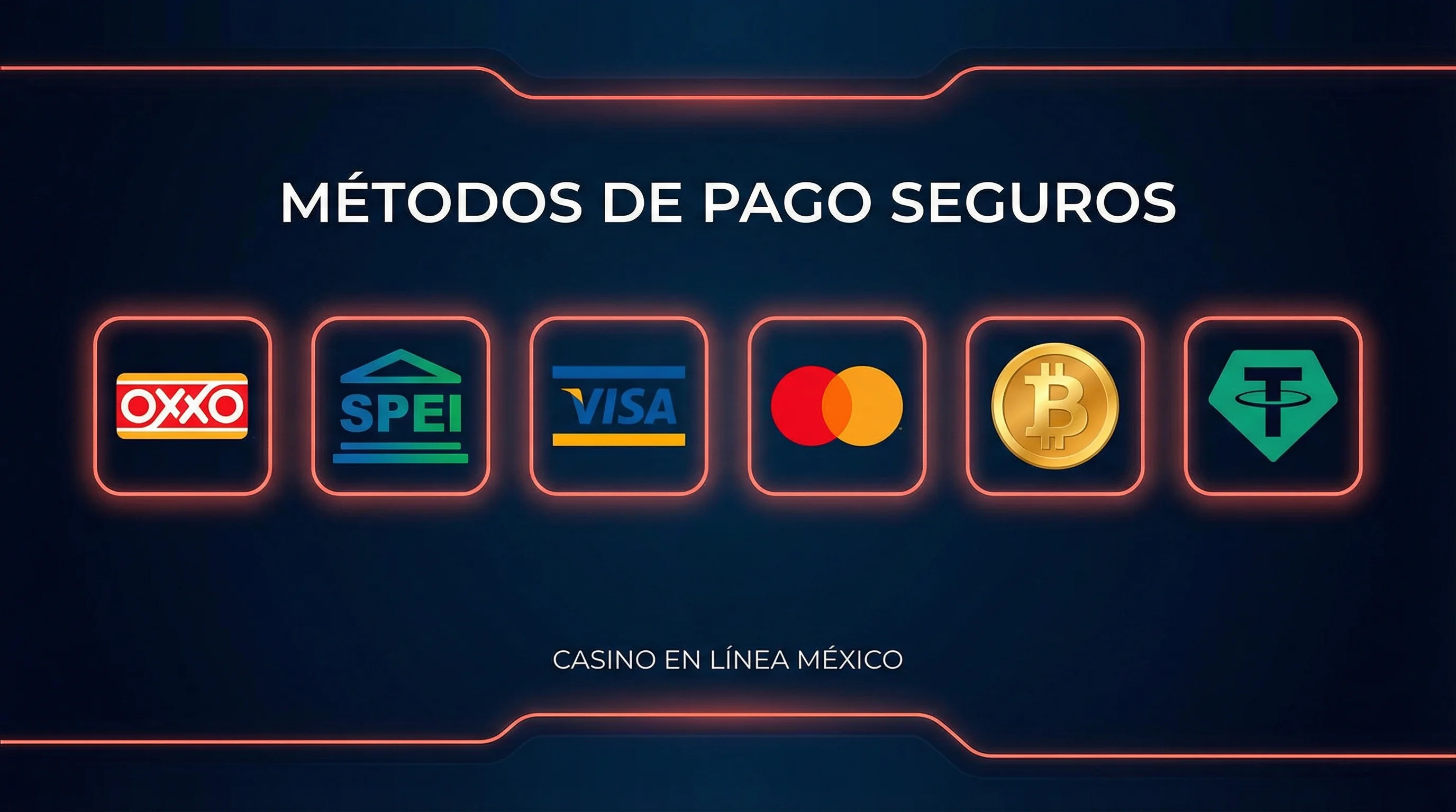 Métodos de pago OXXO SPEI MGM Casino App México